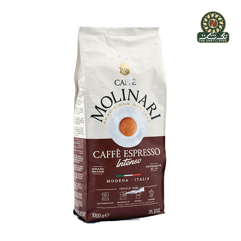 قهوه مولیناری کافه اسپرسو اینتنسو ۱۰۰۰ گرمی - Caffe MOLINARI CAFFE ESPRESSO INTENSO 1000g