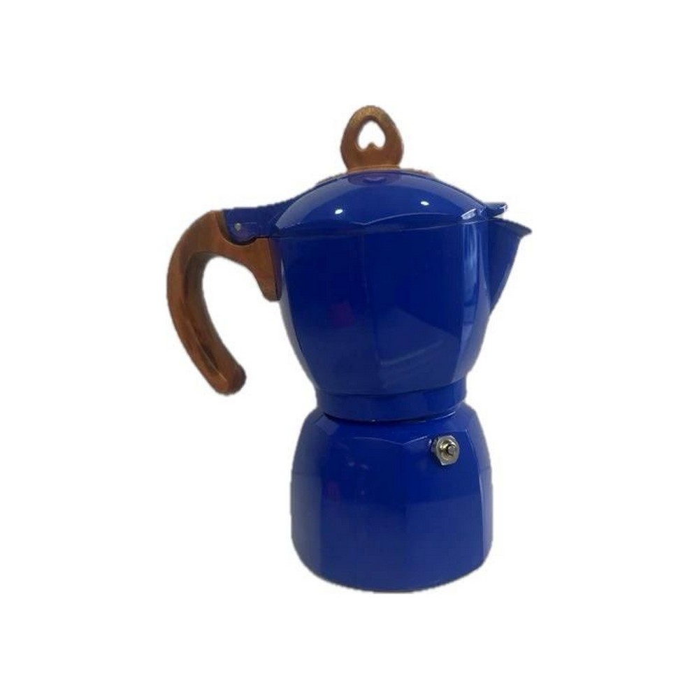 Mokapot 1 colored dome cup with wooden handle موکاپات ۱ کاپ گنبدی رنگی دسته چوبی - Mokapot 1 colored dome cup with wooden handle
