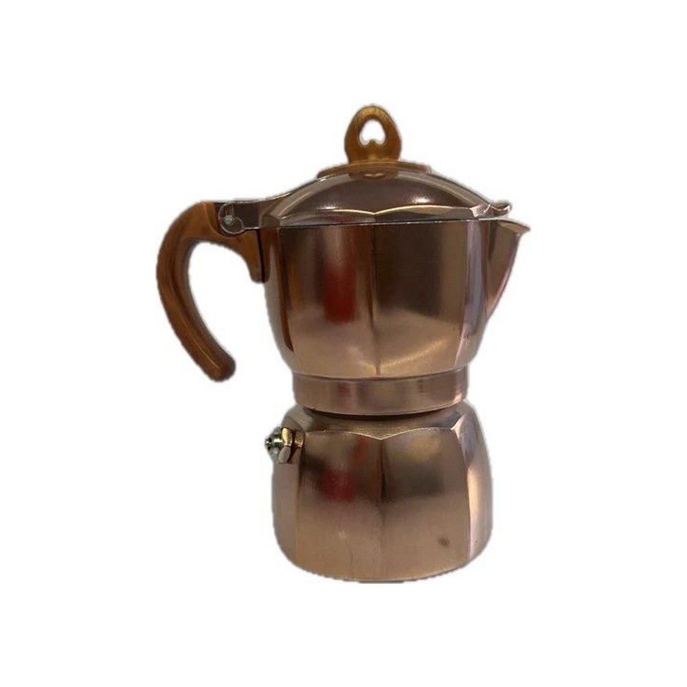 Mokapot 4 colored dome cup with wooden handle موکاپات ۴ کاپ گنبدی رنگی دسته چوبی - Mokapot 4 colored dome cup with wooden handle
