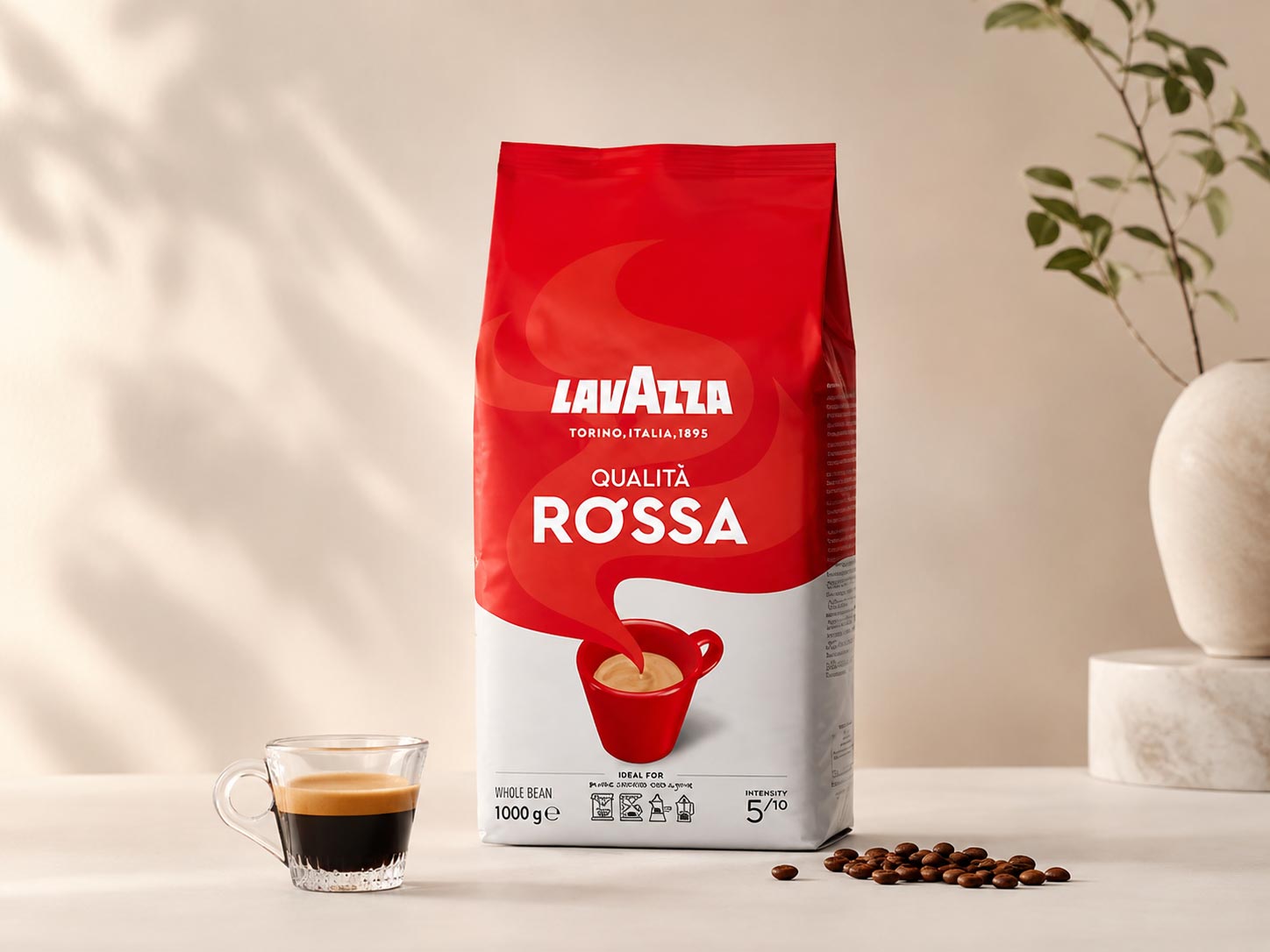 قهوه لاوازا روسا 1 کیلویی Lavazza Qualità Rossa